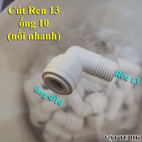 Cút ren 13 ra ống phi 10 mm dùng cho máy lọc nước RO gia đình