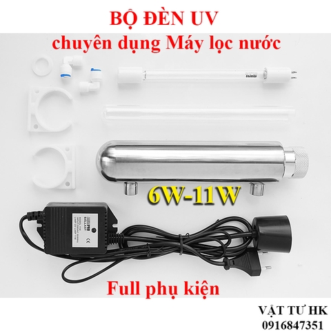 Bộ đèn UV 6W dùng cho máy lọc nước ro diệt khuẩn
