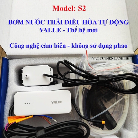 Máy bơm nước ngưng điều hòa VALUE S2 - Hộp thoát nước máy lạnh VALUE S2