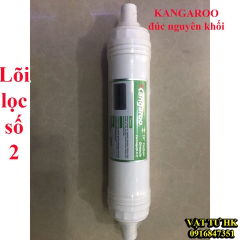 Lõi lọc thô dạng đúc số 2 carbon dùng cho máy lọc nước RO KANGAROO