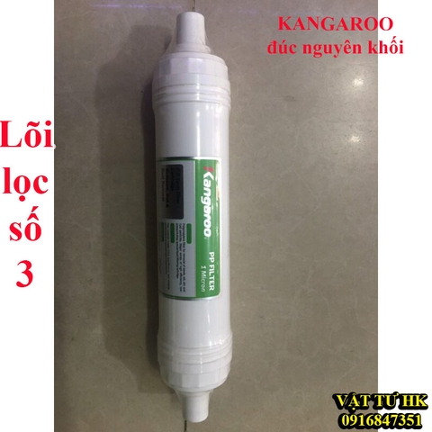 Lõi lọc thô dạng đúc số 3 - PP 1 micron dùng cho máy lọc nước RO KANGAROO