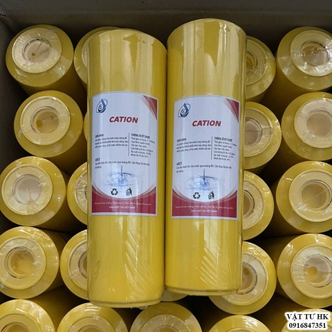 Lõi lọc thô số 2 CATION vàng dùng cho máy lọc nước RO gia đình
