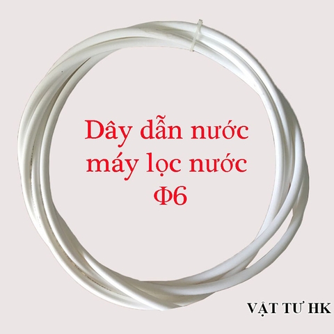 1 mét Ống dây phi 6 - Trắng dùng cho máy lọc nước ro gia đình