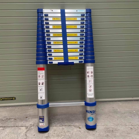 Thang nhôm rút gọn NiNDA NK-44 đai xanh cao 4m4