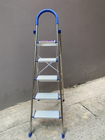 Thang ghế gia đình inox NiNDA loại 5 bậc