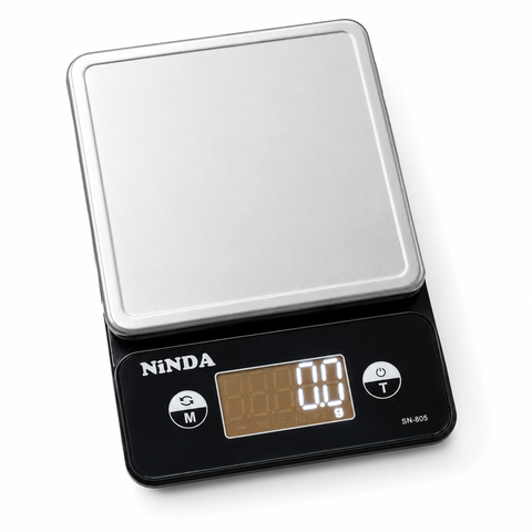Cân tiểu ly nhà bếp chống nước NINDA SN805 tải 5kg/0,5g độ chính xác cao dùng cho nhà bếp, gia đình, quán ăn