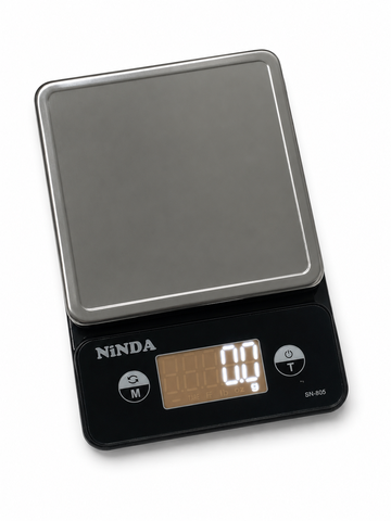 Cân tiểu ly nhà bếp chống nước NINDA SN805 tải 5kg/0,5g độ chính xác cao dùng cho nhà bếp, gia đình, quán ăn