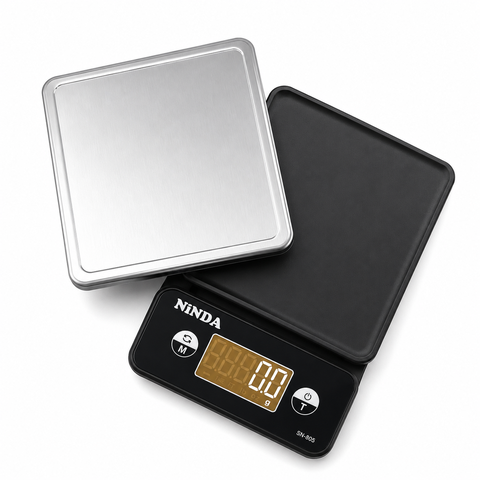 Cân tiểu ly nhà bếp chống nước NINDA SN805 tải 5kg/0,5g độ chính xác cao dùng cho nhà bếp, gia đình, quán ăn