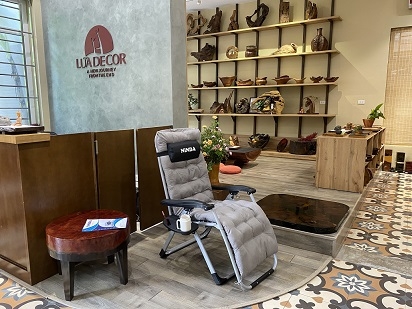 Ghế xếp thư giãn Có Nệm NiNDA G830 Khóa kim loại, tải trọng cao.