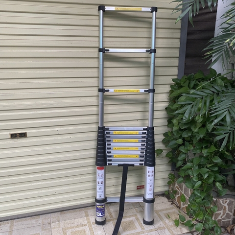 Thang nhôm rút gọn NiNDA ND-41 đai đen cao 4m1