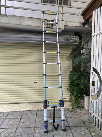 Thang nhôm rút gọn NiNDA ND-41 đai đen cao 4m1