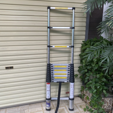 Thang nhôm rút gọn NiNDA ND-41 đai đen cao 4m1