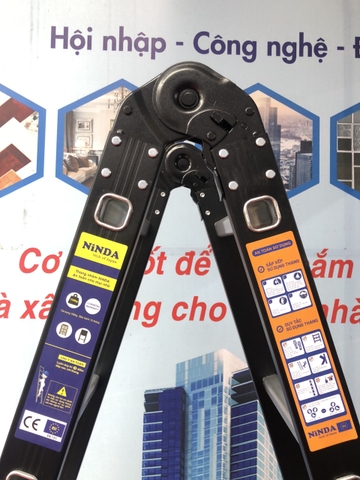 Thang nhôm NiNDA B150 khóa tự động chữ A 1m5, duỗi thẳng 3m