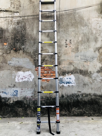 Thang nhôm rút gọn NiNDA ND-32 đai đen cao 3m2