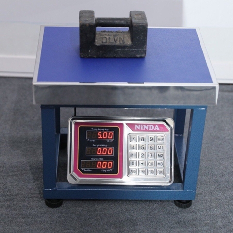 Cân ghế điện tử NiNDA AD6 tải trọng 150kg/20g, cân phế liệu, kim khí, nông sản