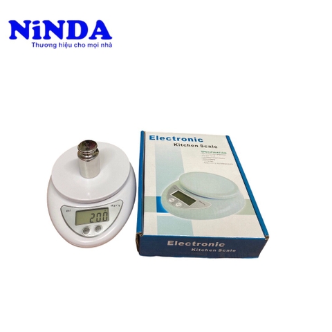 Cân điện tử nhà bếp B05 tải 5kg/1g nhỏ gọn