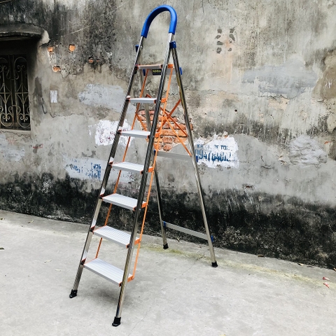 Thang ghế gia đình inox NiNDA loại 7 bậc