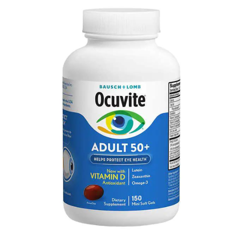 Bổ Mắt Cho Người Trên 50 Tuổi Ocuvite Adult 50+ Của Mỹ ,150 Viên