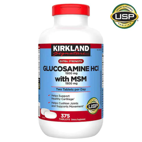 Viên Uống Hỗ Trợ Xương Khớp Kirkland Signature Glucosamine HCL 375 Viên