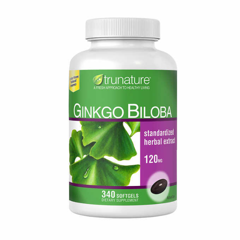 Viên Uống Bổ Não Trunature Ginkgo Biloba 120mg Của Mỹ ( 340 Viên ) - Tăng Cường Tuần Hoàn Máu Não