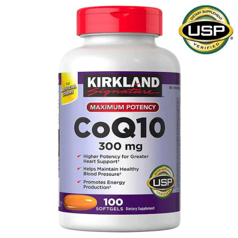 Viên Uống Hỗ Trợ Tim Mạch Kirkland Signature CoQ10 300 mg ,100 Viên