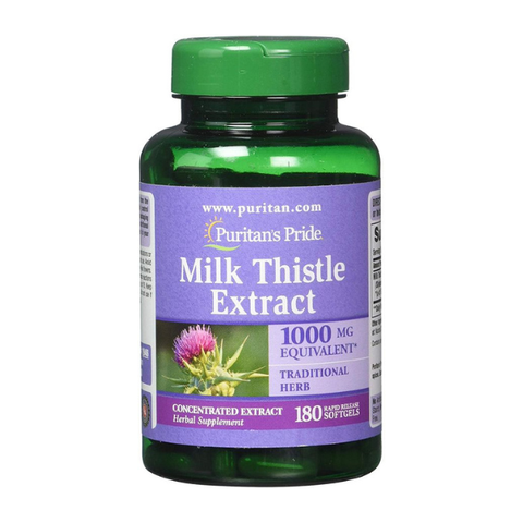 Viên Uống Bổ Gan Milk Thistle Extract Puritan’s Pride 1000 mg Của Mỹ , 180 Viên