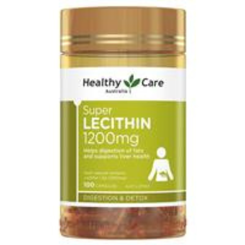 Viên Uống Mầm Đậu Nành Của Úc Healthy Care Super Lecithin 1200mg,100 Viên