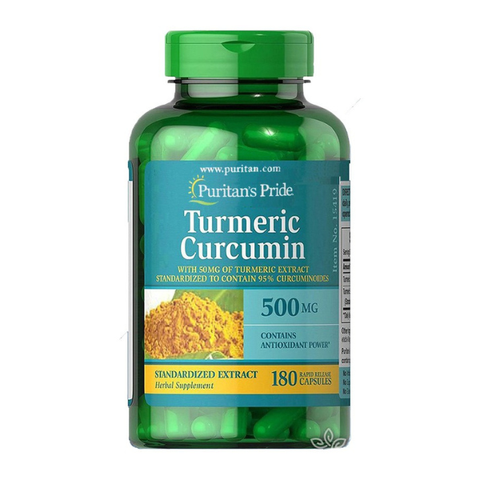 Viên Uống Tinh Chất Nghệ Puritan’s Pride Turmeric Curcumin 500mg Của Mỹ ,180 Viên