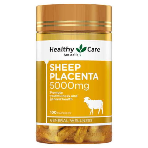 Viên Uống Nhau Thai Cừu Healthy Care Sheep Placenta 5000mg Úc ,100 Viên