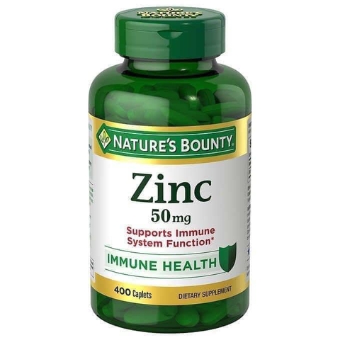 Viên Uống Bổ Sung Kẽm Nature's Bounty ZinC 50mg 400 Viên