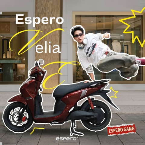 ESPERO Velia E: Bật Chế Độ “Boy Phố” Cùng Mẫu Xe Điện Cá Tính, An Toàn Và Hiện Đại
