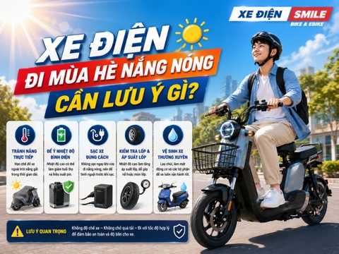 Xe Điện Đi Mùa Hè Nắng Nóng Cần Lưu Ý Gì?