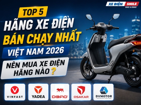 Top 5 Hãng Xe Điện Bán Chạy Nhất Việt Nam 2026: Nên Mua Xe Điện Hãng Nào?