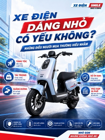 Xe điện dáng nhỏ có yếu không? Những điều người mua thường hiểu nhầm