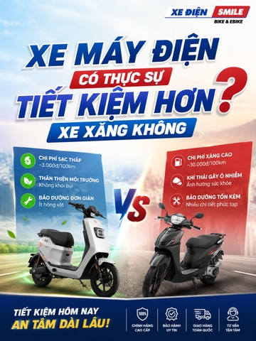 Xe Máy Điện Có Thực Sự Tiết Kiệm Hơn Xe Xăng Không?