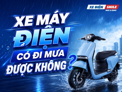 Xe máy điện đi mưa có sao không? Người dùng cần biết gì?