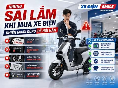 Những Sai Lầm Khi Mua Xe Điện Khiến Người Dùng Dễ Hối Hận