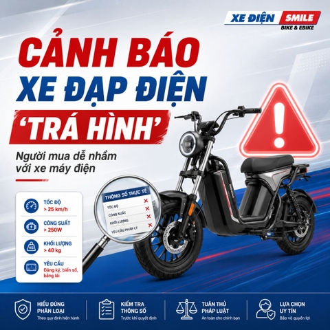 Người Mua Cần Cẩn Trọng Với Tình Trạng Xe Đạp Điện “Trá Hình”