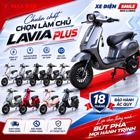Lavia Plus – lựa chọn xe điện chính hãng cho người dùng hiện đại