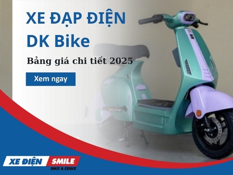 Bảng giá xe đạp điện DK Bike mới, mẫu mã bán chạy nhất 2025 