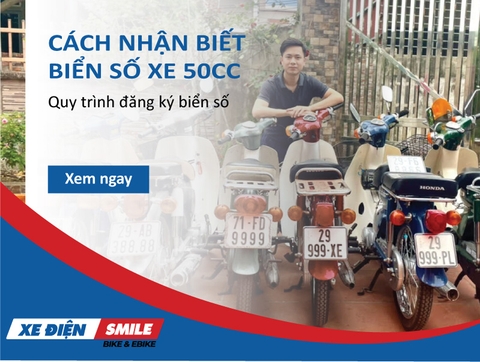 Cách nhận biết biển số xe 50cc. Quy trình đăng ký biển số