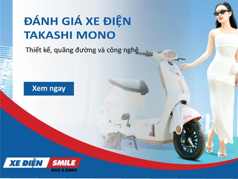 Đánh giá xe điện Takashi Mono: Thiết kế, quãng đường và công nghệ