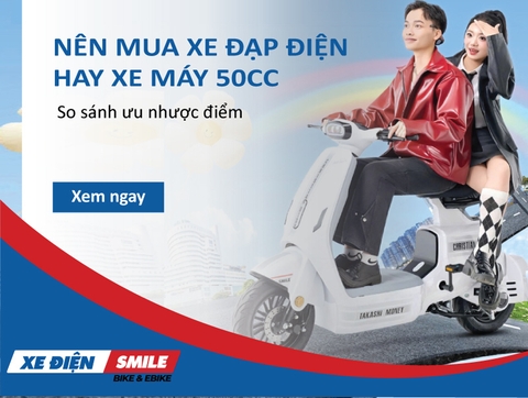 Nên mua xe đạp điện hay xe máy 50cc? So sánh ưu nhược điểm