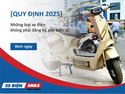 Những loại xe điện không phải đăng ký, gắn biển số [Quy định 2025]