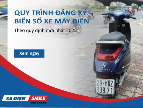 Quy trình đăng ký biển số xe máy điện theo quy định mới nhất 2025