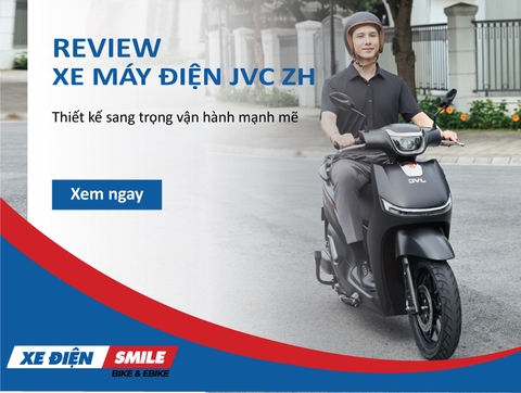 Review xe máy điện JVC ZH: Thiết kế sang trọng, vận hành mạnh mẽ