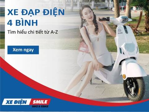 Xe đạp điện 4 bình là gì. Tìm hiểu A-Z về xe đạp điện 4 bình 