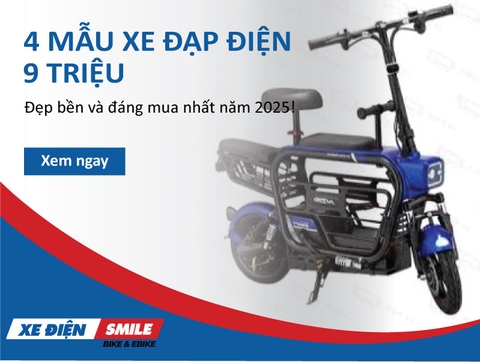 TOP 4 mẫu xe đạp điện 9 triệu đẹp, bền, đáng mua nhất 2025