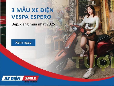 TOP 3 mẫu xe điện Vespa Espero đẹp, đáng mua nhất 2025