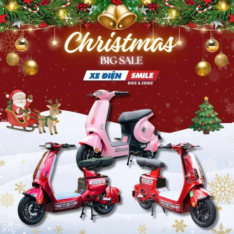 [CTKM Giáng Sinh 2025] Xe Điện Smile ưu đãi khủng – Cơ hội vàng cuối năm